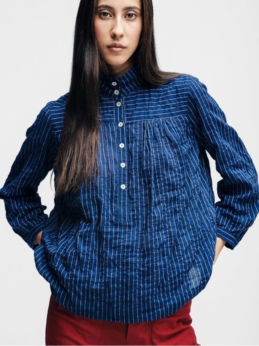 Horses Atelier Toronto High Collar Blouse - Picture 11 of 11